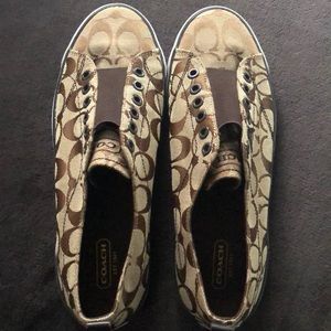 Coach- Signature slip on shoes